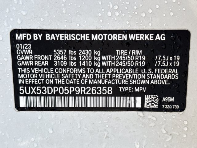 Used 2023 BMW X3 xDrive30i w/ Convenience Package AWD/4WD image 19