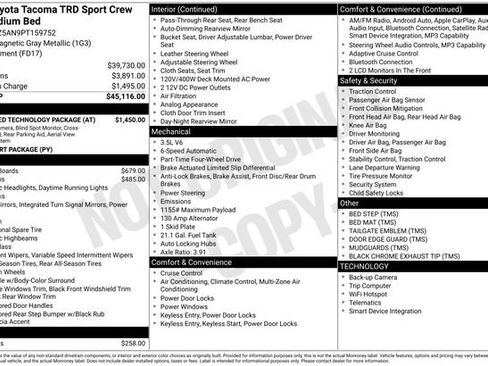 Certified 2023 Toyota Tacoma TRD Sport w/ Advanced Technology Package AWD/4WD image 30
