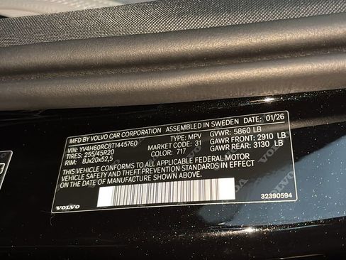 New 2026 Volvo XC60 T8 Plus w/ Climate Package image 34