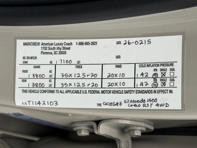 New 2026 Chevrolet Silverado 1500 RST w/ Safety Package AWD/4WD image 27