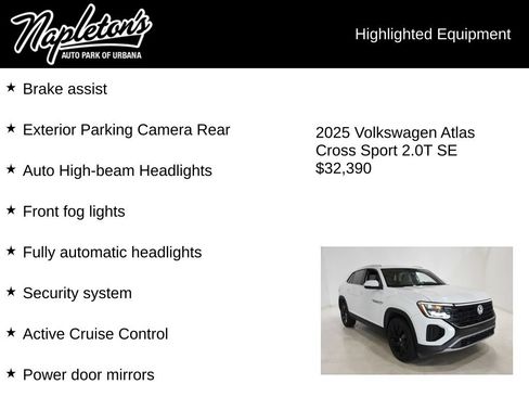 Used 2025 Volkswagen Atlas Cross Sport SE FWD image 16