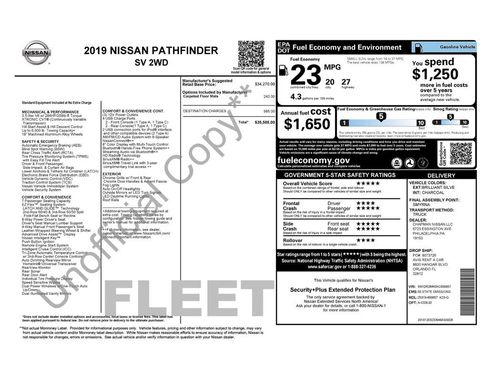 Used 2019 Nissan Pathfinder SV FWD image 2