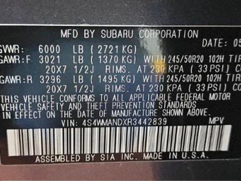 Used 2024 Subaru Ascent Limited w/ Popular Package #2 image 10