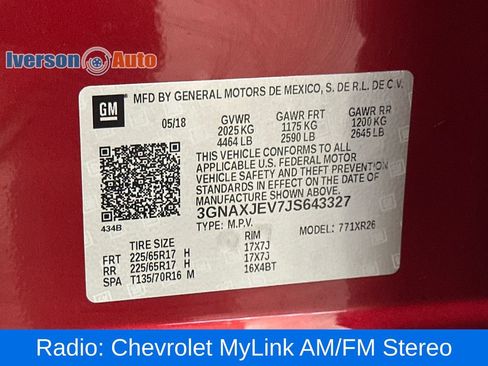 Used 2018 Chevrolet Equinox LT FWD image 14