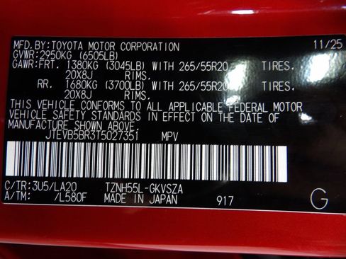 Used 2026 Toyota 4Runner Limited w/ Tow Technology Package AWD/4WD image 62