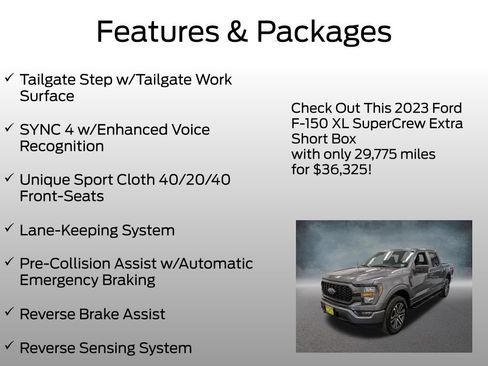 Certified 2023 Ford F150 XL w/ STX Appearance Package AWD/4WD image 13