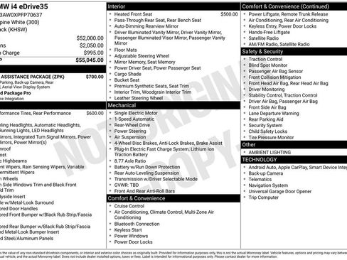 Certified 2023 BMW i4 eDrive35 w/ Parking Assistance Package RWD image 7