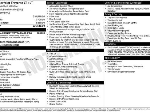 Used 2011 Chevrolet Traverse LT w/ Personal Connectivity Package image 34