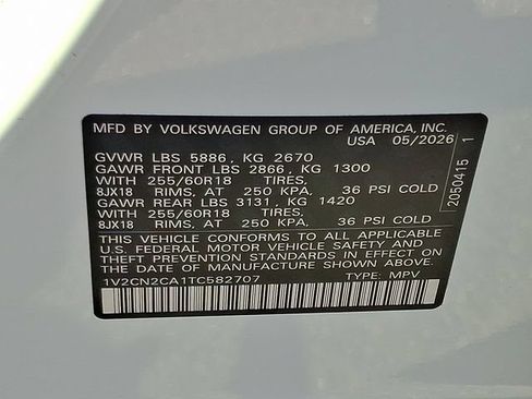 New 2026 Volkswagen Atlas Peak Edition AWD/4WD image 11