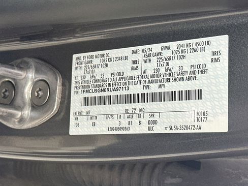 Used 2024 Ford Escape Active AWD/4WD image 12