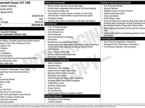 Used 2015 Chevrolet Cruze LT image 2