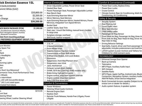 Used 2020 Buick Envision Essence w/ Experience Buick Package FWD image 4