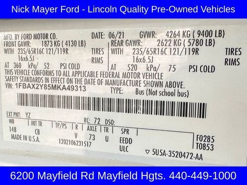 Used 2021 Ford Transit 350 XLT image 27