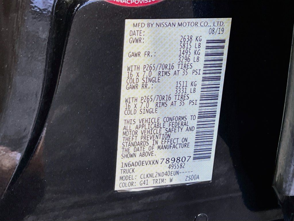 Used 2019 Nissan Frontier SV AWD/4WD image 16