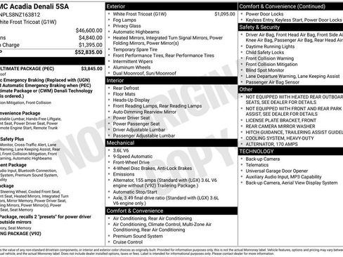 Used 2022 GMC Acadia Denali w/ Denali Ultimate Package image 2