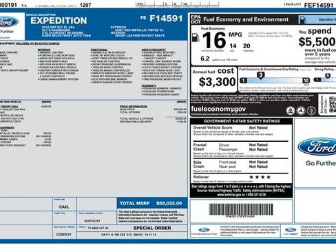 Used 2015 Ford Expedition EL XLT w/ Equipment Group 202A image 7