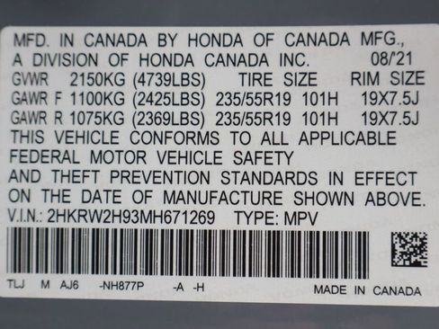 Used 2021 Honda CR-V Touring image 53