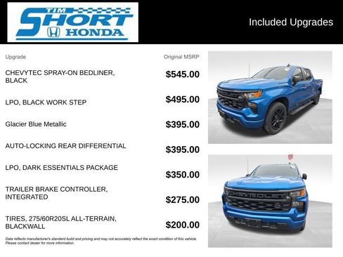 Used 2023 Chevrolet Silverado 1500 Custom w/ LPO, Dark Essentials Package image 6