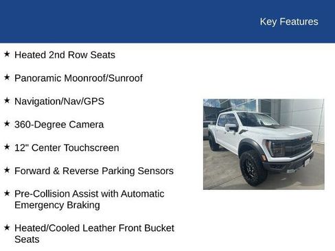 Certified 2022 Ford F150 Raptor w/ Equipment Group 801A High image 37