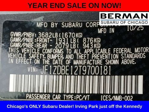 New 2026 Subaru BRZ Limited image 19