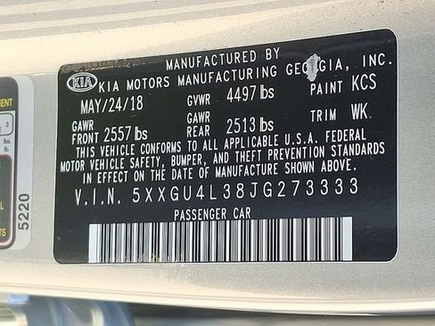 Used 2018 Kia Optima EX image 27