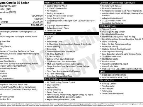 Used 2023 Toyota Corolla SE image 28