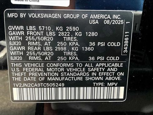 New 2026 Volkswagen Atlas SE image 19