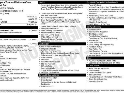 Used 2023 Toyota Tundra Platinum w/ Advanced Package image 6