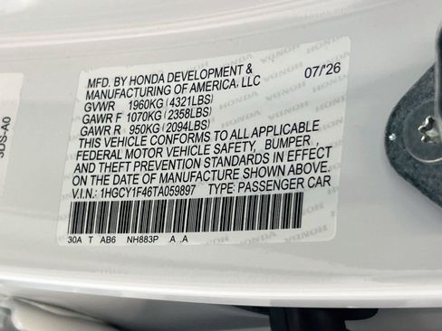 New 2026 Honda Accord SE image 30