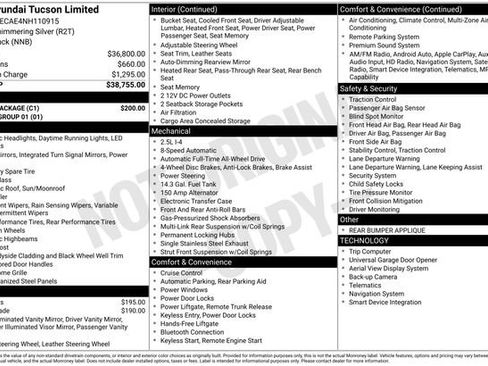 Used 2022 Hyundai Tucson Limited w/ Cargo Package image 46