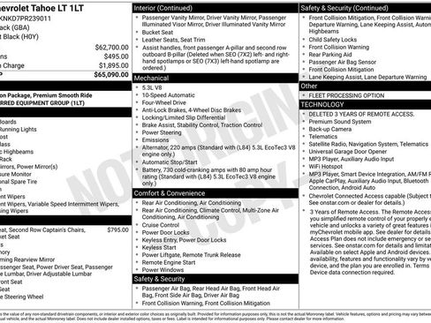 Used 2023 Chevrolet Tahoe LT AWD/4WD image 10