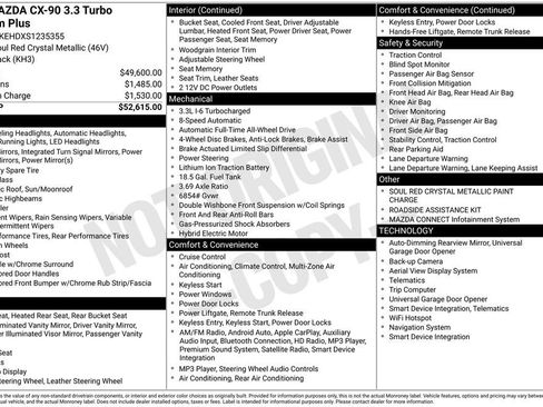 Certified 2025 MAZDA CX-90 3.3 Turbo w/ Premium Plus Pkg AWD/4WD image 10
