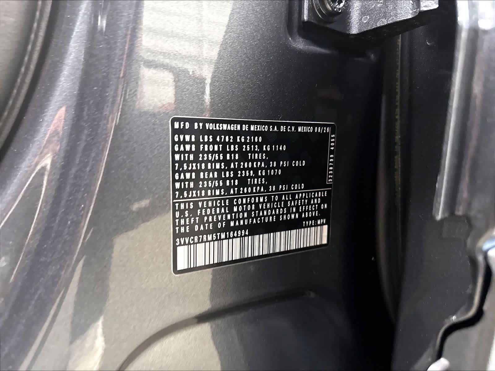 New 2026 Volkswagen Tiguan S FWD image 8