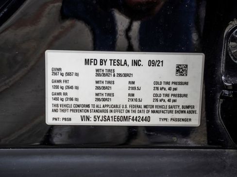 Used 2021 Tesla Model S Plaid AWD/4WD image 34