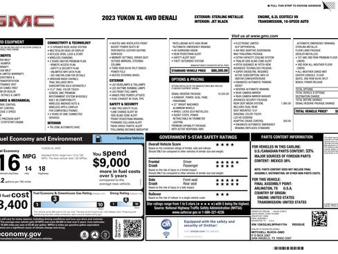Used 2023 GMC Yukon XL Denali w/ Denali Reserve Package image 3