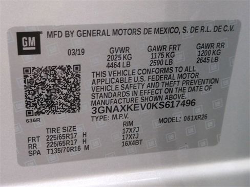 Certified 2019 Chevrolet Equinox LT image 33