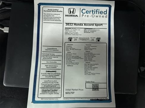 Used 2022 Honda Accord Sport image 12