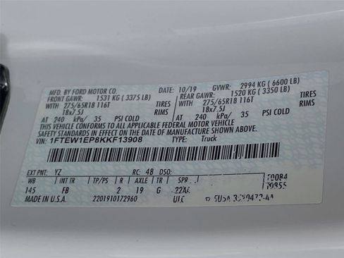 Used 2019 Ford F150 XLT w/ Equipment Group 302A Luxury image 35