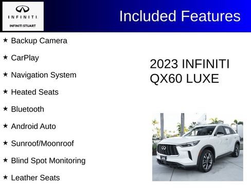 Used 2023 INFINITI QX60 Luxe w/ Cargo Package AWD/4WD image 2