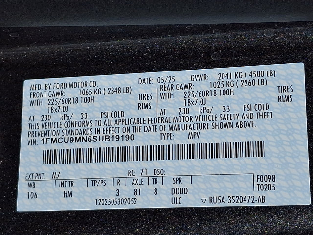 Used 2025 Ford Escape ST-Line AWD/4WD image 27
