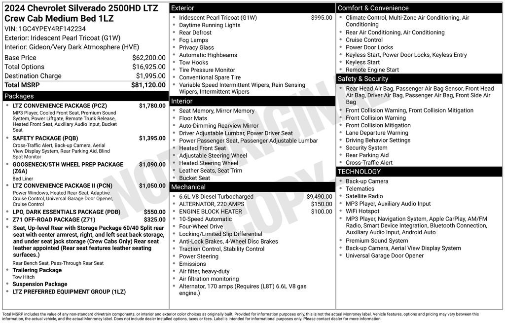 Used 2024 Chevrolet Silverado 2500 LTZ w/ LTZ Convenience Package AWD/4WD image 9