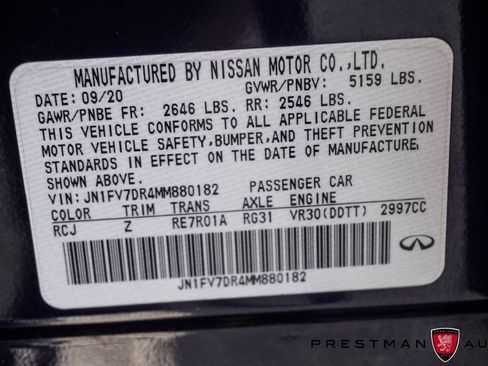 Used 2021 INFINITI Q50 Red Sport 400 image 26