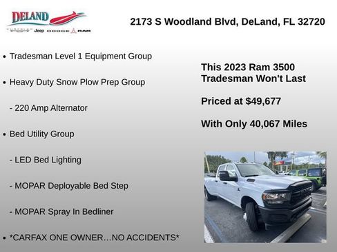 Used 2023 RAM 3500 Tradesman w/ Bed Utility Group AWD/4WD image 11