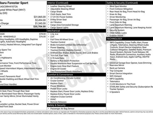 Used 2024 Subaru Forester Sport AWD/4WD image 44
