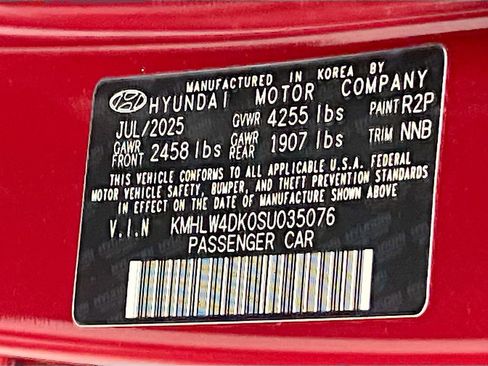 Used 2025 Hyundai Elantra N w/ Cargo Package FWD image 33