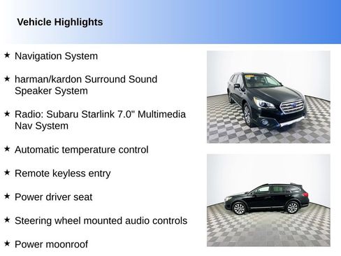 Used 2017 Subaru Outback 3.6R Touring AWD/4WD image 2