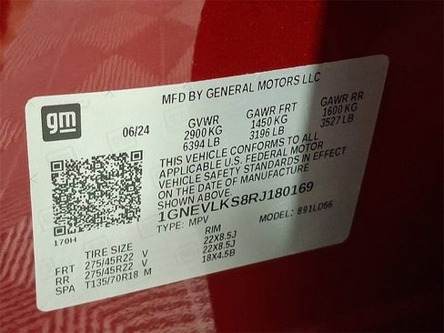 Used 2024 Chevrolet Traverse RS w/ LPO, Floor Liner Package image 27