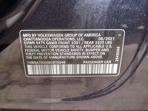 Used 2021 Volkswagen Passat 2.0T SE w/ Luggage Net & Mats Package image 48