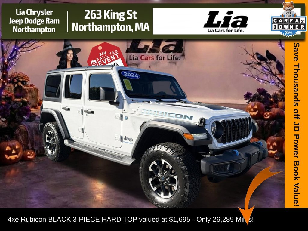 Used 2024 Jeep Wrangler Unlimited Rubicon 4xe w/ Convenience Group AWD/4WD image 1