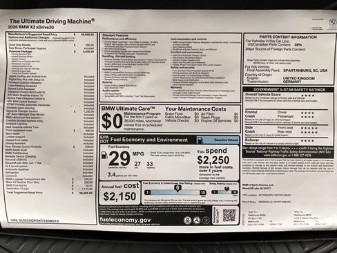 New 2026 BMW X3 xDrive30 w/ Premium Package image 37